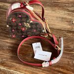 Coach Heart Crossbody In Signature Canvas With Heart Petal Print BNWT Photo 0