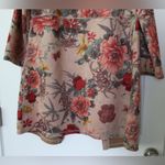 Solitaire  | Mauve Floral Open Front Sweater Jacket Photo 4