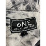 One Above Another Women's Gray Paint Splash Button Denim Overalls Jumpsuit Sz S Photo 3