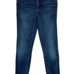 Madewell SZ 26 Jeans 10" High-Rise Skinny Zip-Fly Stretch Pockets Whiskered Blue Photo 0