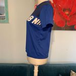 Nike  Shirt Size S Small Blue Crop Top Short Sleeve Tee Cropped Photo 3