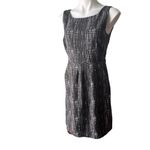J.Crew Factory Gray White Tweed Contessa Sleeveless Fit Flare Career Dress, Sz 6 Photo 4
