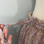 J.Crew  Medium Purple, Green Boho Paisley Wrap Maxi Cotton Voile Skirt w/Pocket Photo 4