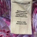 Love Shack Fancy  Women’s Size M Lilac Pink Floral Print Tiered Mini Skirt Photo 2