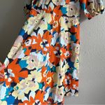 52seven Abstract Floral Print Midi Dress
Button Front 3/4 Sleeve Size 2 Orange Photo 6
