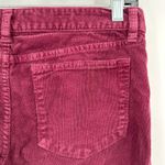 J.Crew  Size 27 Jeans Red‎ Skinny Ankle Toothpick Bright Vibrant Denim Corduroy Photo 2