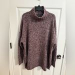 Eddie Bauer Womens Plus Cotton Funnel Turtle Neck Sweater Lilac Purple 3X Photo 3