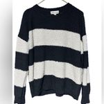 Knox Rose Pull-over Slouchy Textured Striped Comfy Stylish Sweater EUC Large Photo 6