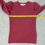 joe's jeans Wool Blend Rib Sweater Womens Size S Slate Rose Puff Sleeves Fitted Photo 7