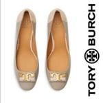 Tory Burch  Beige Suede & Leather Flats Photo 1