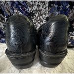 B.O.C. Black Clog Mules, Slip One, Paisley Design, Size 9.5 Photo 3