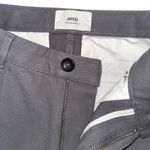 Ami Paris Gray Pintuck Cotton Cropped High Rise Pants MEDIUM Photo 2