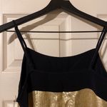 Chelsea28 NWT Nordstrom gold sequin contrast cami, size small Photo 3