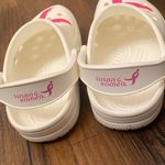 Crocs White and Pink Mules Photo 1