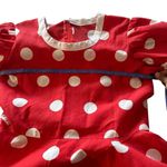 Handmade Polka Dot Red Midi Dress Photo 2