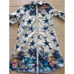 Antica Sartoria by Giacomo Cinque Womens S/M Cotton Starfish Swim Coverup Dress White Photo 7