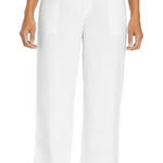 Gap Pants Womens XL Optic White Wide Leg Linen Pull On Drawstring Lounge Travel Photo 0