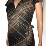 My Michelle  stripped plaid wrap dress Photo 1