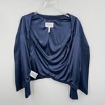 BCBGeneration blazer size M open front high low tuxedo jacket navy career office Photo 4