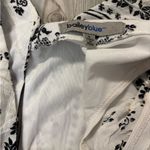 Bailey blue  Black and White Floral Romper Photo 3