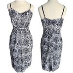 Forever 21 Contemporary Vine Print Mid Length Size Small Soft Cocktail Dress Photo 1