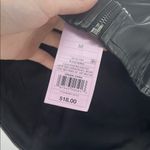 Wild Fable faux leather Black corset Crop Top zip back M concert festival party Photo 3