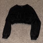 Akira  Black Long Sleeve Crop Top Photo 2