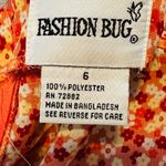 Fashion Bug Vintage  Babydoll Dress Tie Bow Dainty Floral Y2K Boho Fairy Size 6 Photo 3