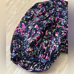 French Connection Flores Cotton V Neck Mini Dress In Utility Blue Floral | US 2 Photo 3