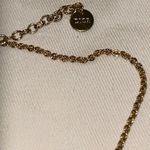 Christian Dior PETIT CD NECKLACE Gold-Finish Metal and Blue Crystals Photo 4