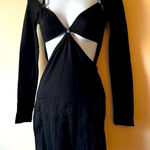 I Heart Black Cut Out Bodycon Dress Sz XS Photo 0
