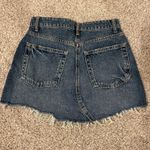 ZARA  Distressed Mini Denim Skirt Photo 1