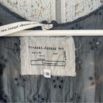 Johnny Was Vintage  Vest Crochet Black Boho Eyelet Embroidered Size Small Photo 3