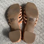 Universal Threads Universal Thread Rachel Square Toe Heeled Slides Sandals Coral orange Size 11 Photo 3