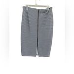 Cato  Size 8 Blue and White Striped Pencil Skirt Photo 2
