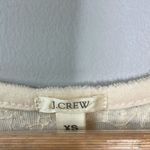 J.Crew Sequin & Terrycloth Linen Cotton Blend Tank Top Cream Photo 4