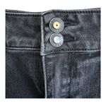 #836 Faith Jeans Women's Size 10 Black Denim Bermuda Shorts Mid Photo 1