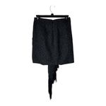 House Of CB  Skirt Women Small Black‎ Tweed Draped Fringe Mini Sexy Preppy Photo 2