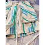 Urban Outfitters A2 ‎ High Waist Shorts Blue Green Plaid Pockets Size 2 Photo 4