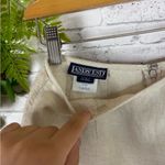 Vintage Land’s End Lagenlook Oatmeal Tan Simple Linen Maxi Skirt Size 8 Photo 3
