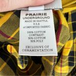 Prairie Underground Plaid Pants with Tie Belt S Yellow Photo 6