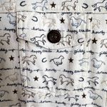 Christopher & Banks Horse Theme Western Cowgirl Cream Knit Shirt  Vintage Y2K Photo 3