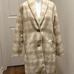 Pink Lily  Crème Plaid Shacket Coat Photo 1