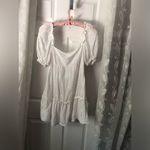 H&M babydoll eyelet puffy sleeves mini dress, size medium Photo 2