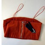 Momokrom NWT  Courduroy rust crop top size 10 Photo 3