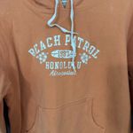 Aeropostale  Light Orange Beach Patrol Hoodie Sweatshirt Women's Size Large Y2K Photo 1