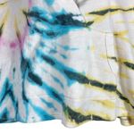 Vintage Havana  Hoodie Cropped Multi -Colored Pastel Tie Dye Size Medium NWT Photo 5