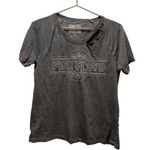 Lucky Brand  Womens Pink Floyd T Shirt Grunge Rock Distressed Moto Metal Concert Photo 0