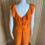 Emma & Michelle Orange Ruffled V-Neck Romper NWT Photo 4