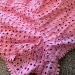 Lilly Pulitzer  Pink Eyelet Boat Pull On Shorts Medium Photo 1